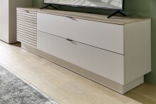 Lowboard >Ina< in Cashmere / Riva Eiche Dekor - 60x51/62x44cm (BxHxT)