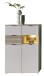 Highboard >Ina< in Cashmere / Riva Eiche Dekor - 125x84x45cm (LxBxT)