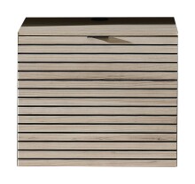 Wohnwand >Ina< (2-teilig) in Riva Eiche Dekor / Cashmere - 200x51x44 (BxHxT)