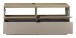 Wohnwand >Ina< (2-teilig) in Riva Eiche Dekor / Cashmere - 200x51x44 (BxHxT)