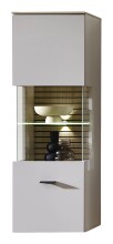 Wohnwand >Ina< (4-teilig) in Riva Eiche Dekor / Cashmere  - 240x186x44 (BxHxT)