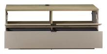 Wohnwand >Ina< (4-teilig) in Riva Eiche Dekor / Cashmere  - 240x186x44 (BxHxT)