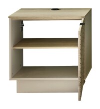 Wohnwand >Ina< (5-teilig) in Cashmere / Riva Eiche Dekor - 320x200x44cm (BxHxT)