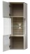 Wohnwand >Ina< (7-teilig) in Cashmere / Riva Eiche Dekor - 340x185x44cm (BxHxT)