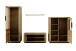 Wohnwand >Greno< (2-teilig) in Wildeiche, teilmassiv - 122x52x54cm (BxHxT)