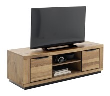Wohnwand >Greno< (3-teilig) in Wildeiche - 235x200x54 (BxHxT)