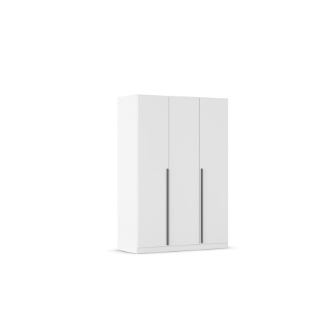 Drehtürenschrank >Alba< 3 Türen, alpinweiß, 2 Innenschübe - 136x197x54cm (BxHxT)