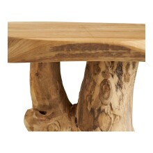 Beistelltisch >Palena< in braun, Teakholz - 40x45x40cm (BxHxT)