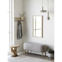 Beistelltisch >Palena< in braun, Teakholz - 40x45x40cm (BxHxT)