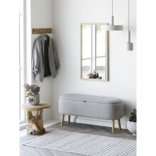 Beistelltisch >Palena< in braun, Teakholz - 40x45x40cm (BxHxT)