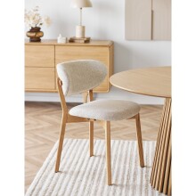Esszimmerstuhl >Dunkirk< (2er-Set) in Natur / Beige...