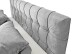 Boxspringbett >Oregon< Liegefläche 180x200 cm, H3/H4, in grau - 200x121x210cm (BxHxT)