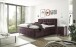 Boxspringbett >Oregon< Liegefläche 180x200 cm, H3/H4, in violett - 200x121x210cm (BxHxT)
