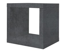 Regalwürfel >Mix< (2er-Set) in graphit Dekor - 26x26x22 (BxHxT)