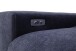 Polstergarnitur >Donaugh< Sitztiefen + Kopfteilverstellungen, blau-schwarz - 323x76x231 (BxHxT)