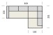 Polstergarnitur >Donaugh<  5 verstellbare Kopfteile, in silbergrau - 323x76x231 (BxHxT)