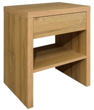Nachtkommode >Five< Beistelltisch, 1 Schublade, Eiche sanremo hell - 44x52x36 (BxHxT)