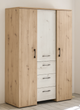 Drehtürenschrank >Micha< in asteiche / artisan...
