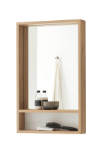 Badezimmer-Set >Coco< (2-teilig) in Asteiche Dekor / weiss - 79x200x38 (BxHxT)