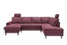 Wohnlandschaft >Pris< U-Form, Funktionen, fuchsia - 153x305x75x200 (LxBxHxT)