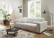 Big-Sofa >Maggy< Sitztiefen- / Kopfteilverstellung, creme - 242x110x121cm (BxHxT)