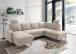 Wohnlandschaft >Pris< U-Form, Funktionenn, cord beige - 153x305x75x200 (LxBxHxT)