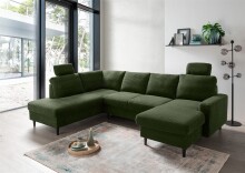 Wohnlandschaft >Pris< U-Form, Funktionen, cord...