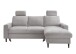 Ecksofa >Pris< Schlaffunktion, Stauraum, grau - 234x88x147 (BxHxT)