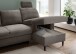 Ecksofa >Pris< Schlaffunktion, Stauraum, anthrazit - 234x88x147 (BxHxT)