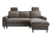 Ecksofa >Pris< Schlaffunktion, Stauraum, anthrazit - 234x88x147 (BxHxT)