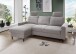 Ecksofa >Pris< Schlaffunktion, Stauraum, grau - 234x88x147 (BxHxT)