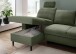 Ecksofa >Pris< Schlaffunktion, Stauraum, dunkelgrün - 234x88x147 (BxHxT)