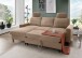 Ecksofa >Pris< Schlaffunktion, Stauraum, hellbraun - 234x88x147 (BxHxT)