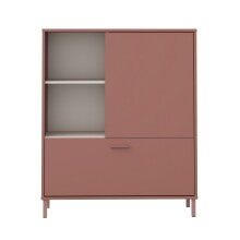 Kommode >MILLES< in Terrakotta - 103,9x124,8x41,5cm (BxHxT)