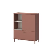 Kommode >MILLES< in Terrakotta - 103,9x124,8x41,5cm (BxHxT)