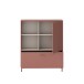 Kommode >MILLES< in Terrakotta - 103,9x124,8x41,5cm (BxHxT)