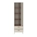 Regal >MILLES< in Sandfarbig - 58,9x201,6x41,5cm (BxHxT)