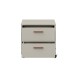 Nachtkommode >MILLES < in Sandfarbig - 48,9x48x41,5cm (BxHxT)