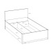 Bettgestell >MILLES < Lift-Lattenrost, Sandfarbig - 125,2x90,7x205,2cm (BxHxT)