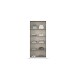 Drehtürenschrank >Acero< in Spiegel / grau metallic - 91x210x41 (BxHxT)