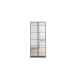 Drehtürenschrank >Acero< in Spiegel / grau metallic - 91x210x41 (BxHxT)