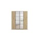 Drehtürenschrank >Acero< in Eiche Artisan / Spiegel - 181x210x54 (BxHxT)