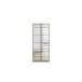 Drehtürenschrank >Acero< in Spiegel / Eiche Artisan - 91x210x41 (BxHxT)