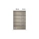 Drehtürenschrank >Acero< in Spiegel / Eiche Artisan - 136x210x41 (BxHxT)