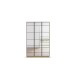 Drehtürenschrank >Acero< in Spiegel / Eiche Artisan - 136x210x41 (BxHxT)