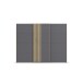 Schwebetürenschrank >Mosbach< in grau metallic / Eiche Artisan - 271x210x62 (BxHxT)