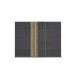Schwebetürenschrank >Mosbach< in Glas basalt / Eiche Artisan - 271x210x62 (BxHxT)