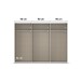 Schwebetürenschrank >Mosbach< in alpinweiß / Eiche Artisan - 271x210x62 (BxHxT)