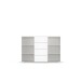 Sideboard >Mosbach< in Eiche Artisan / grau metallic - 120x81x62 (BxHxT)