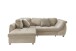 Polsterecke >Allin< Bettfunktion, beige / grau-braun, Cord - 250x66x190cm (BxHxT)